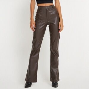 Motel Rocks Chocolate PU Pants